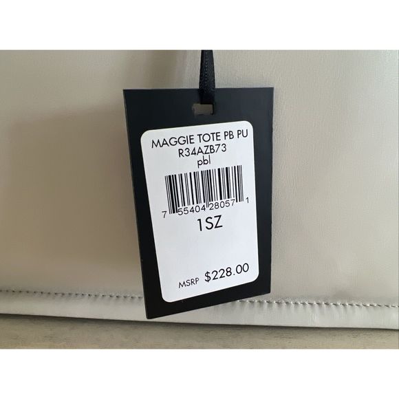 DKNY Maggie Ivory Tote Bag R34AZB73 NWT Large Designer Handbag Purse - Picture 5 of 14